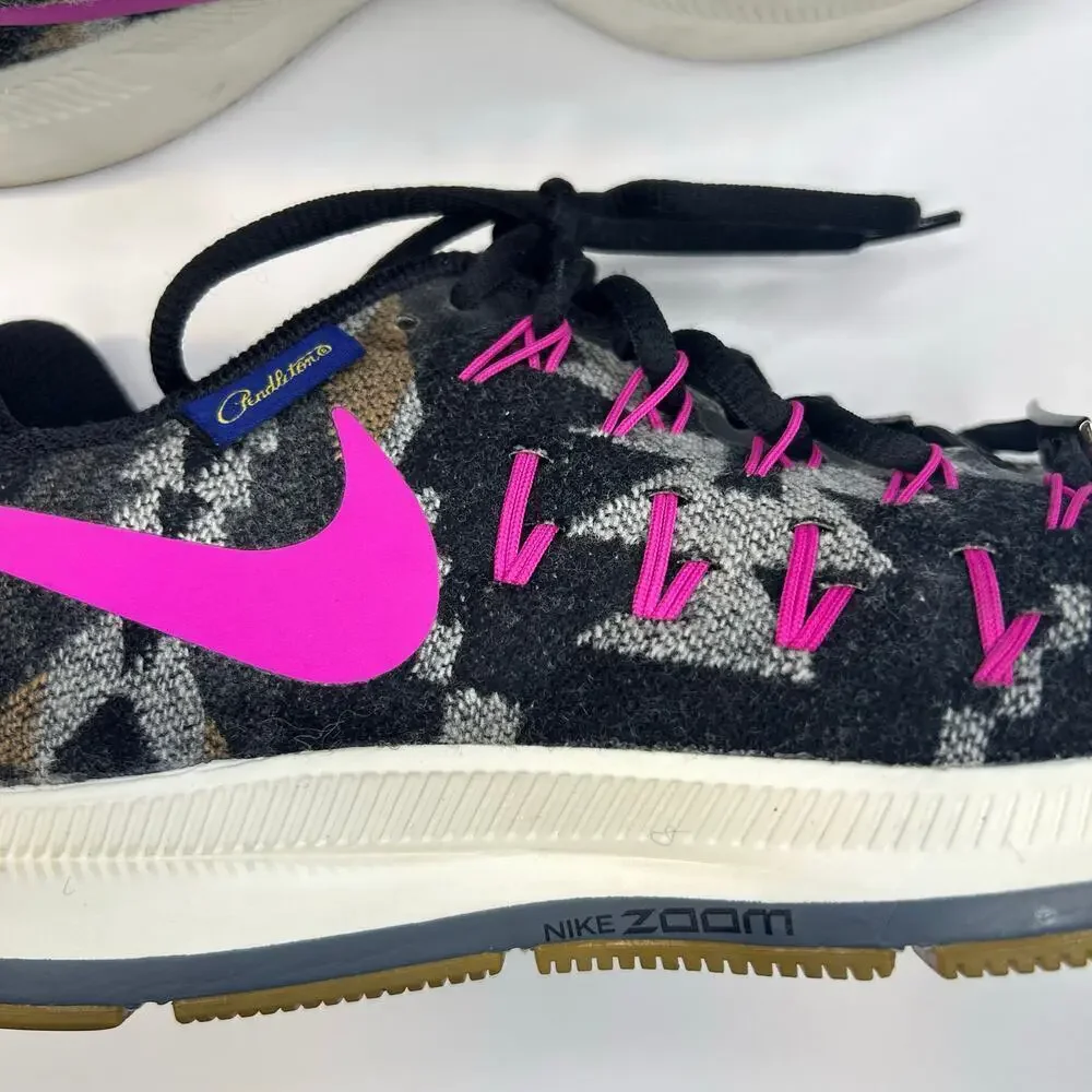 Nike women's NikeID Zoom Pegasus 33 collab pendleton aztec pattern detail size 8